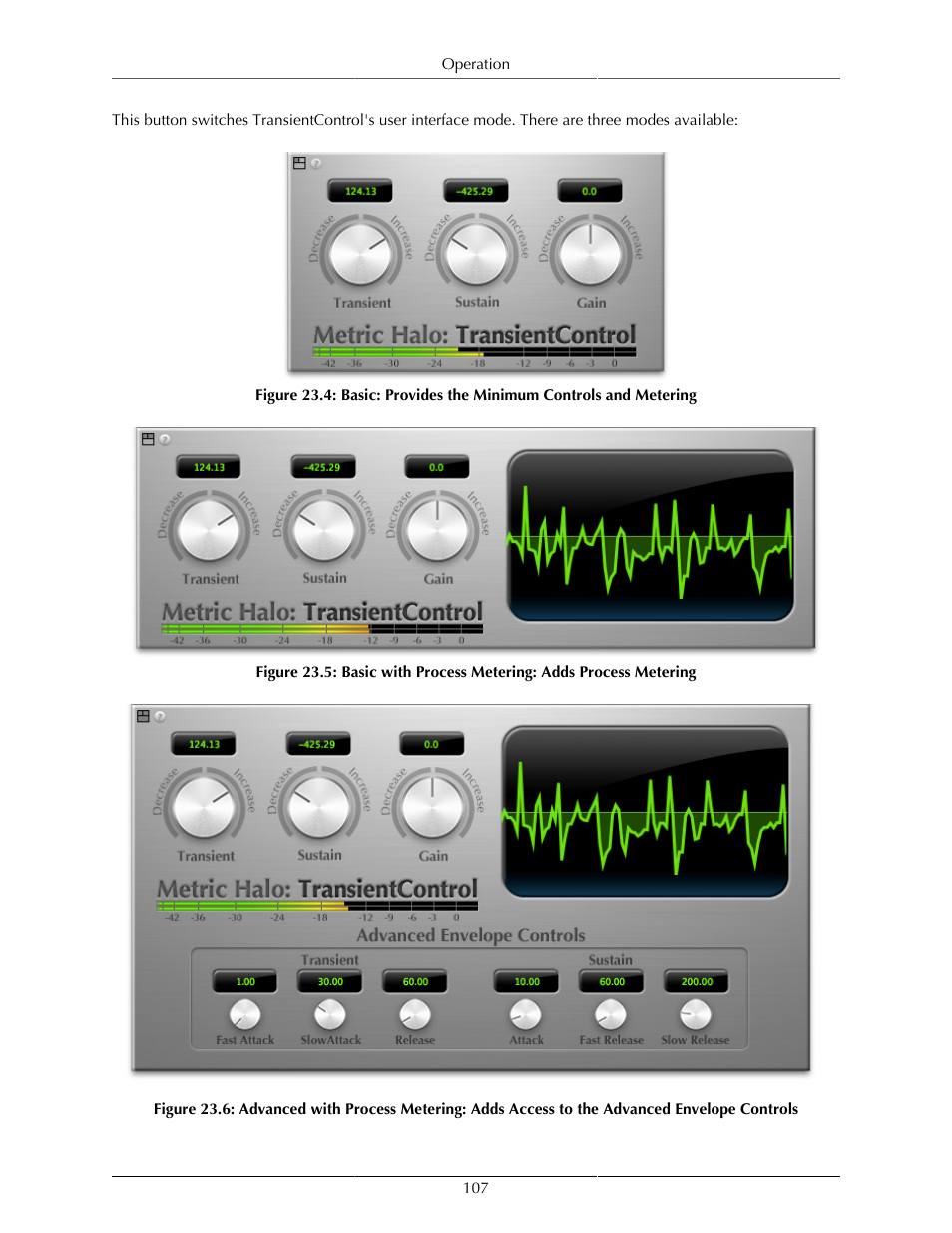 Basic: provides the minimum controls and metering | Metric Halo Production Bundle User Manual | Page 107 / 122