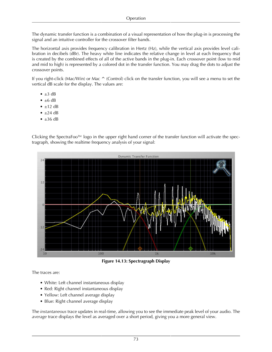 Spectragraph analyzer, Spectragraph display, Spectrafoo™ spectrum analysis | Metric Halo Production Bundle User Manual | Page 73 / 122