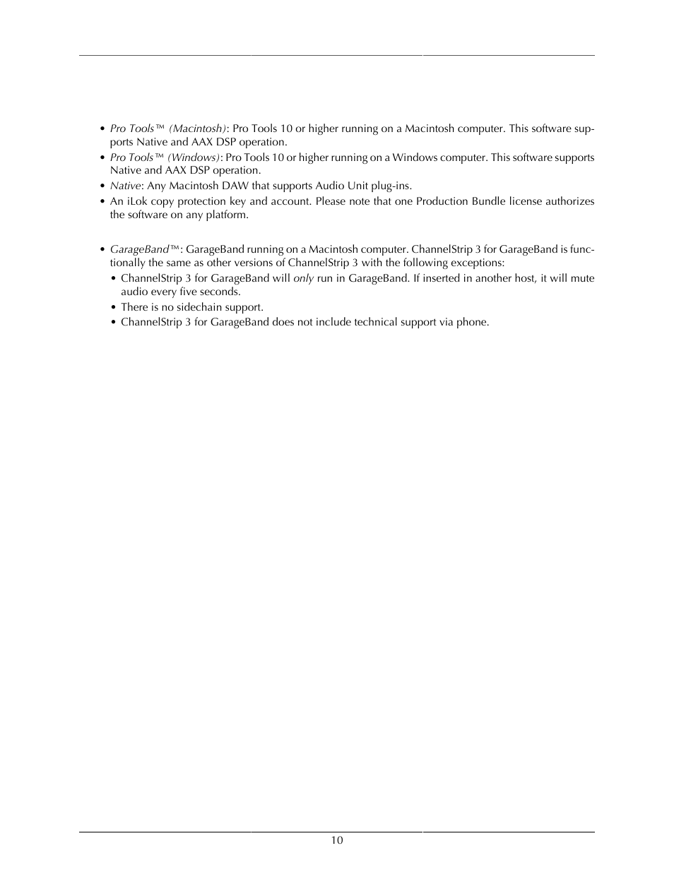 System requirements | Metric Halo ChannelStrip 3 User Manual | Page 10 / 61