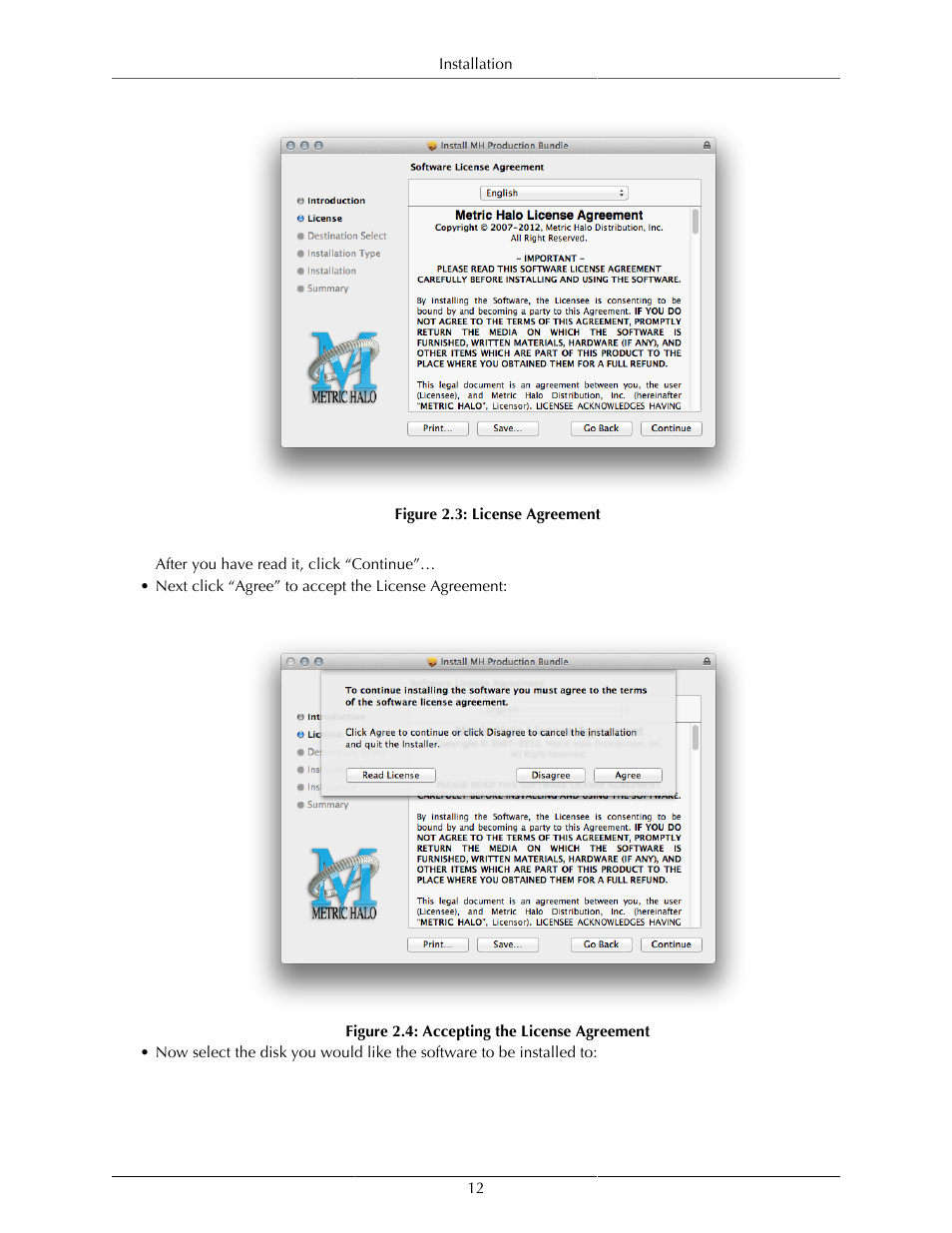 License agreement, 12 2.4. accepting the license agreement | Metric Halo ChannelStrip 3 User Manual | Page 12 / 61