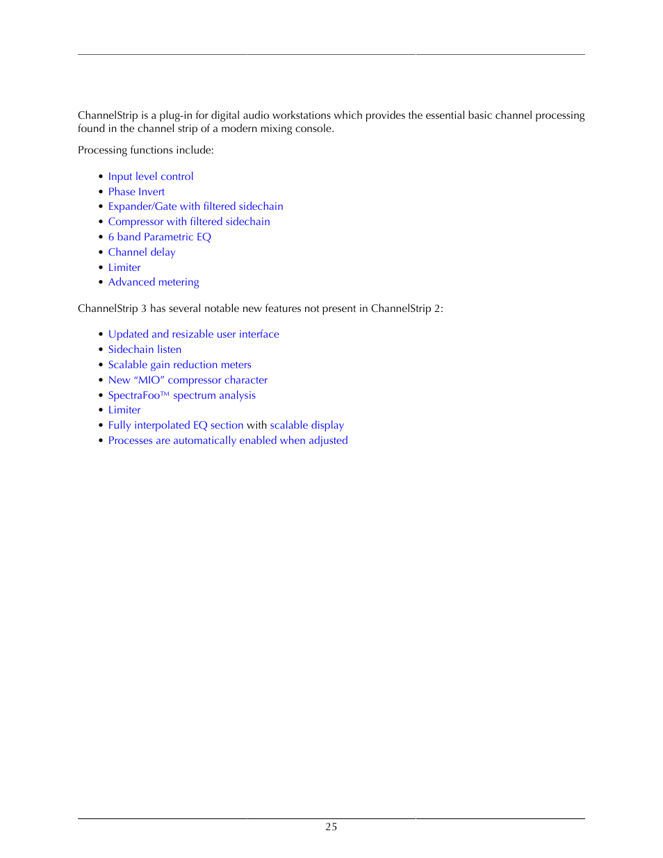 Introduction | Metric Halo ChannelStrip 3 User Manual | Page 25 / 61