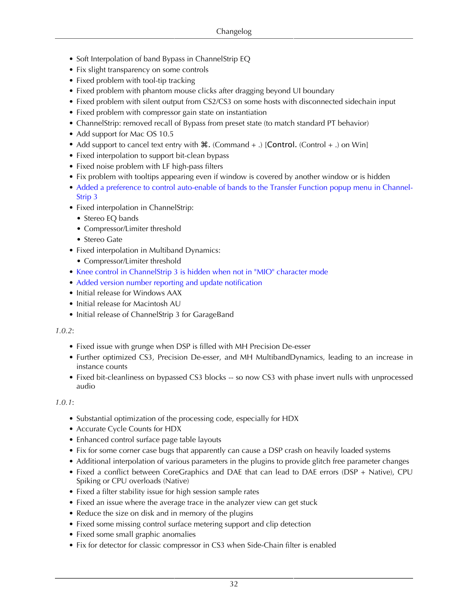 Metric Halo Character User Manual | Page 32 / 33