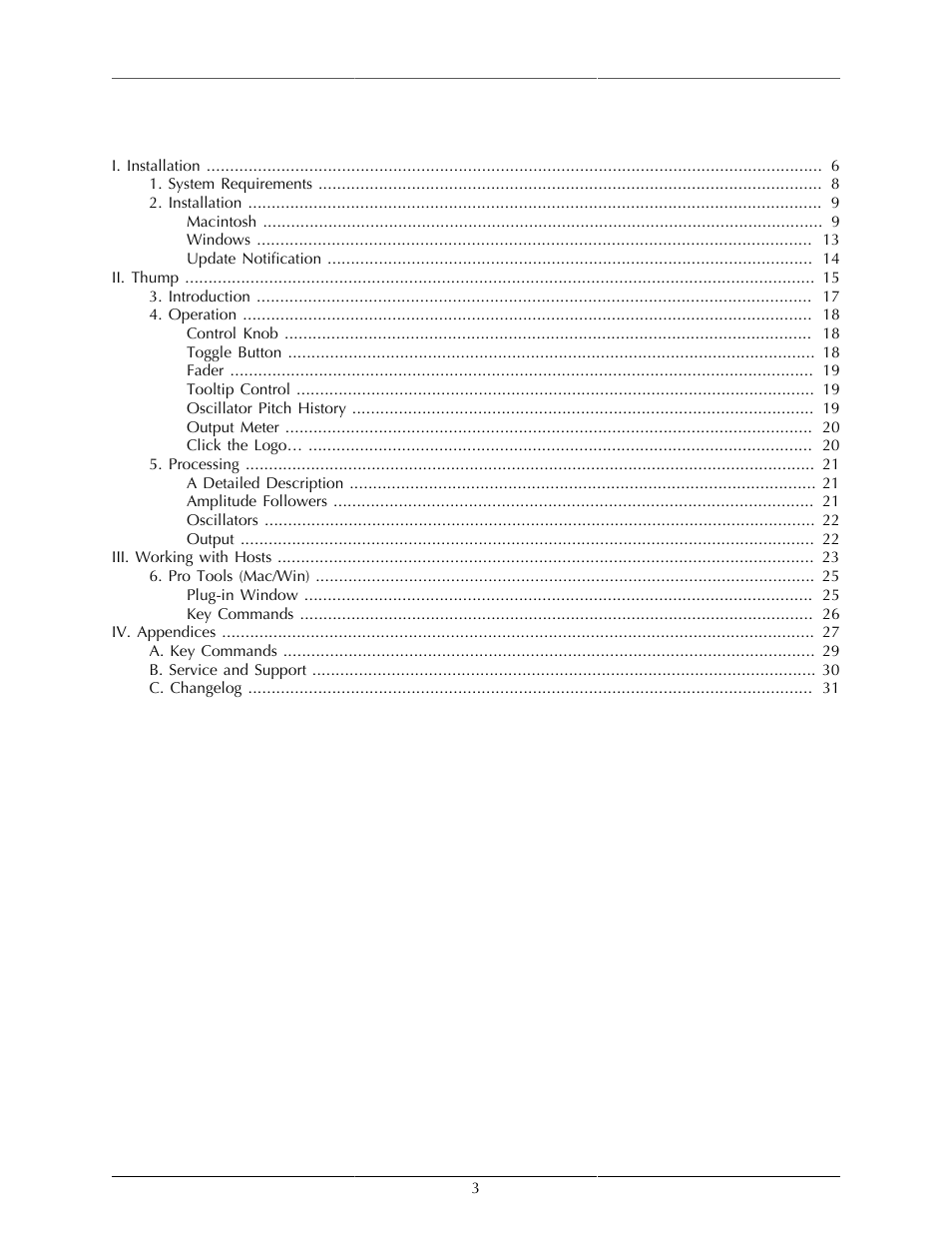 Metric Halo Thump User Manual | Page 3 / 33