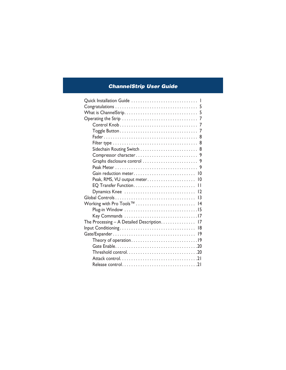 Metric Halo ChannelStrip 2 User Manual | Page 2 / 43