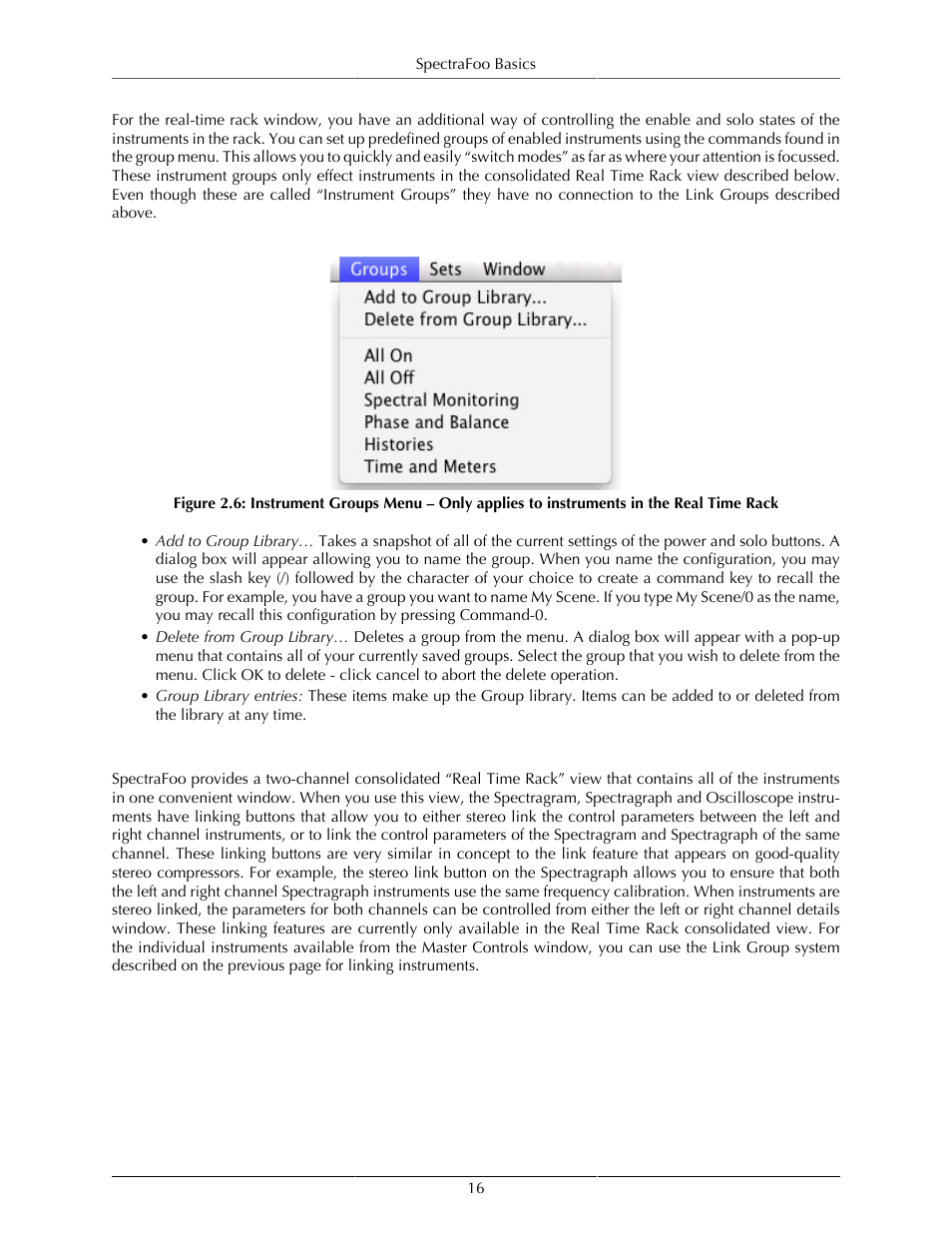 The real time rack | Metric Halo SpectraFoo User Manual | Page 16 / 123