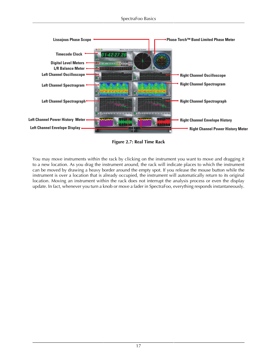 Real time rack consolidated view, Real time rack | Metric Halo SpectraFoo User Manual | Page 17 / 123