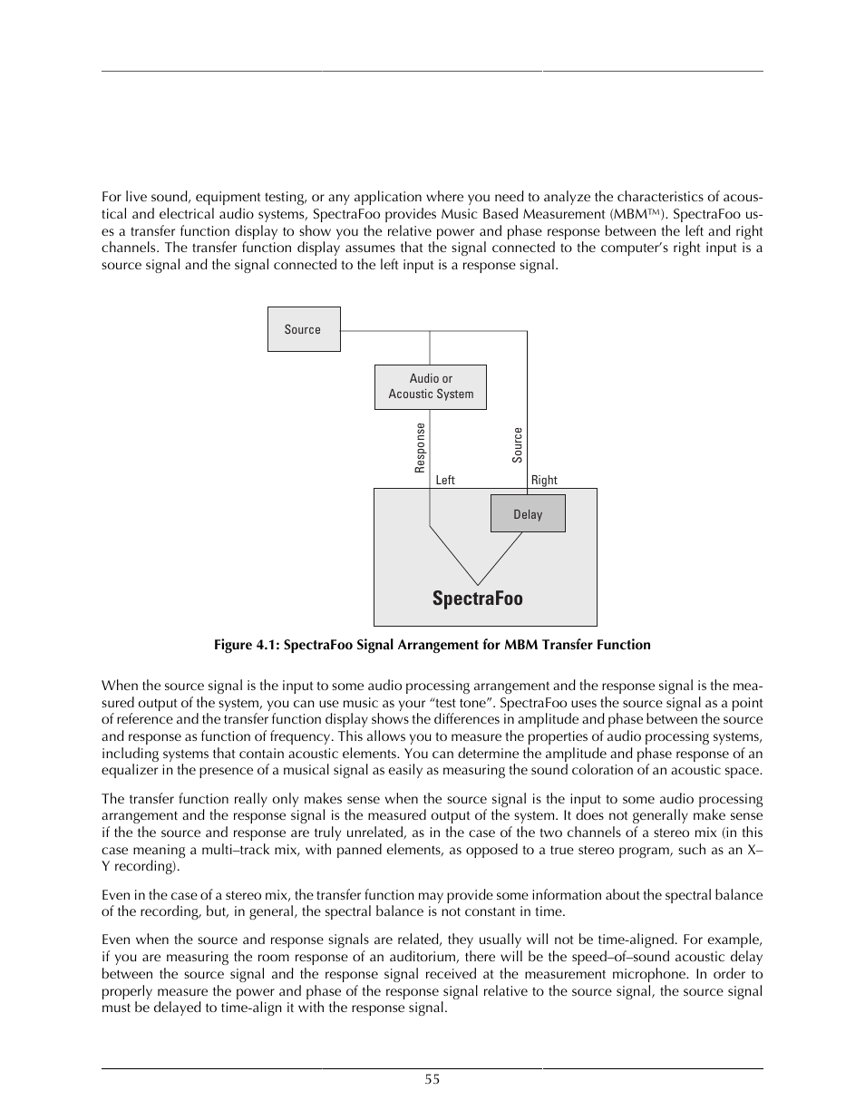 The transfer function, Overview, Spectrafoo | Metric Halo SpectraFoo User Manual | Page 55 / 123