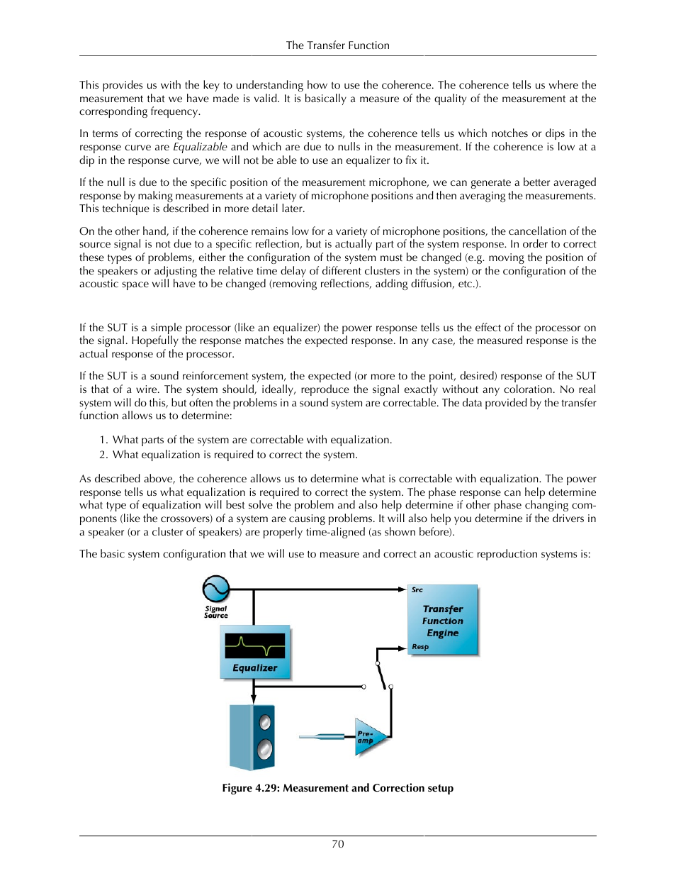 About the response curves, Measurement and correction setup | Metric Halo SpectraFoo User Manual | Page 70 / 123
