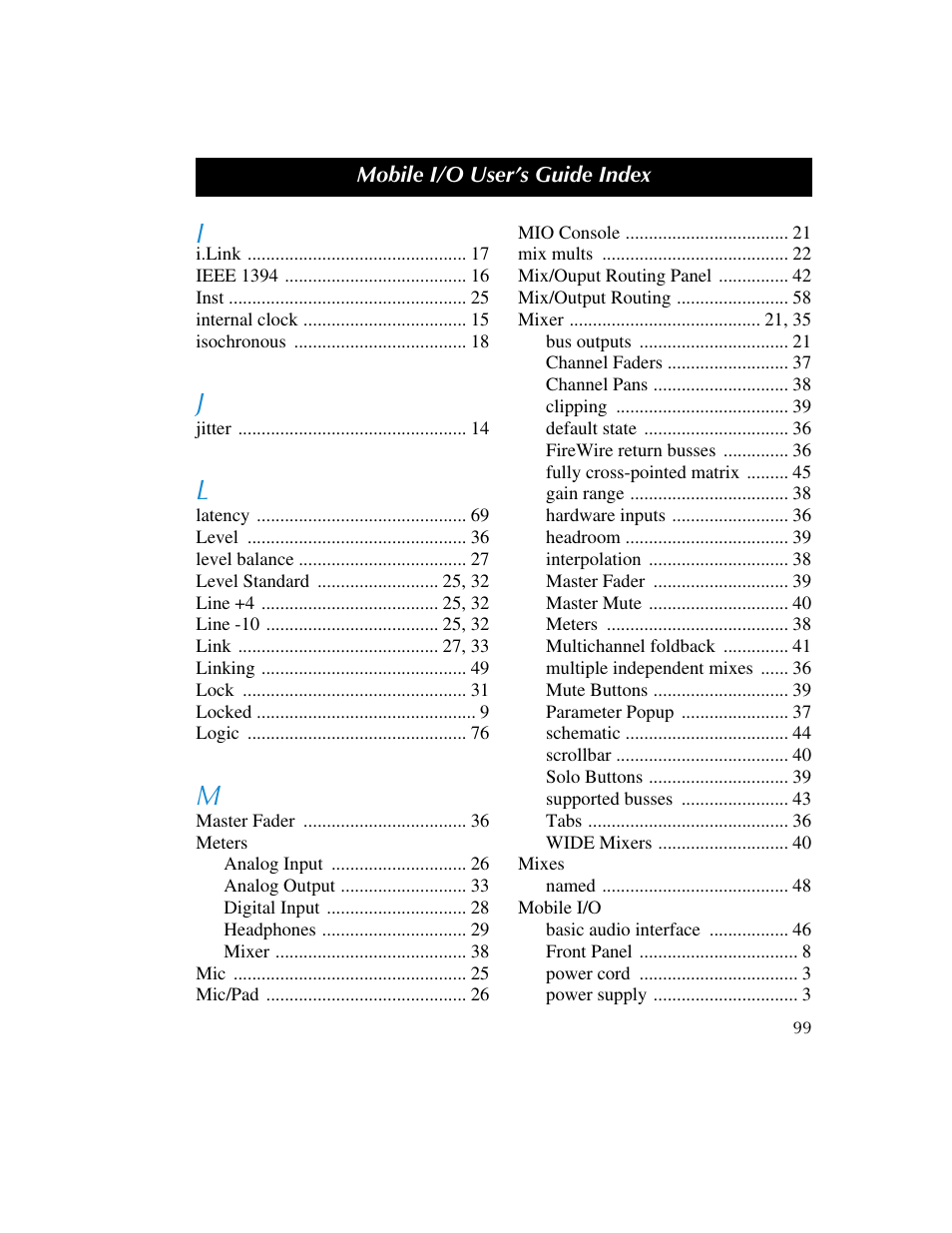 Metric Halo 2882 operating guide User Manual | Page 107 / 109