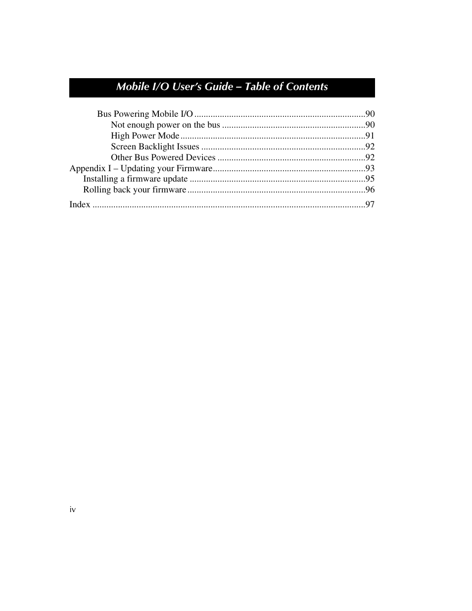 Metric Halo 2882 operating guide User Manual | Page 6 / 109