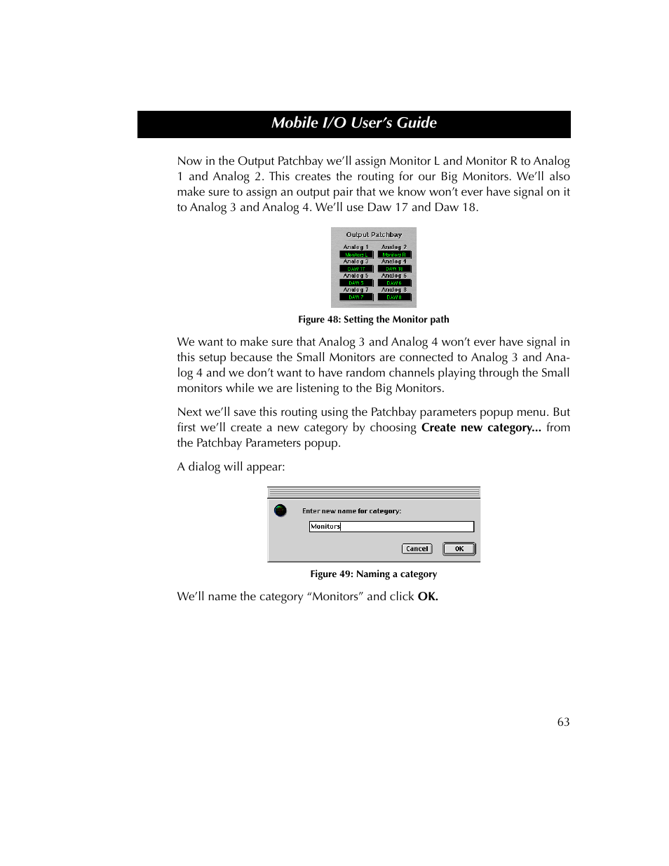 Figure 48, Figure 49, Mobile i/o user’s guide | Metric Halo 2882 operating guide User Manual | Page 71 / 109