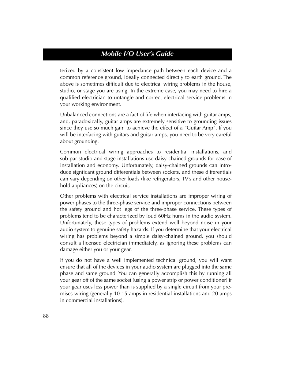 Metric Halo 2882 operating guide User Manual | Page 96 / 109