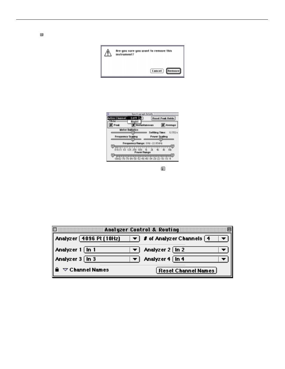 Analyzer control & routing window | Metric Halo SpectraFoo Version 1.5 User Manual | Page 22 / 41