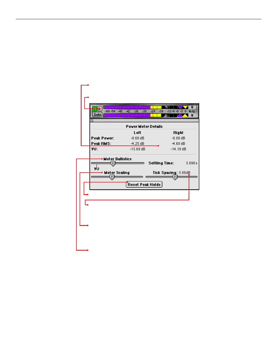 Spectrafoo standard equipment, Digital level meters, Spectrafoo operation guide 7 | Metric Halo SpectraFoo Version 1.5 User Manual | Page 8 / 41