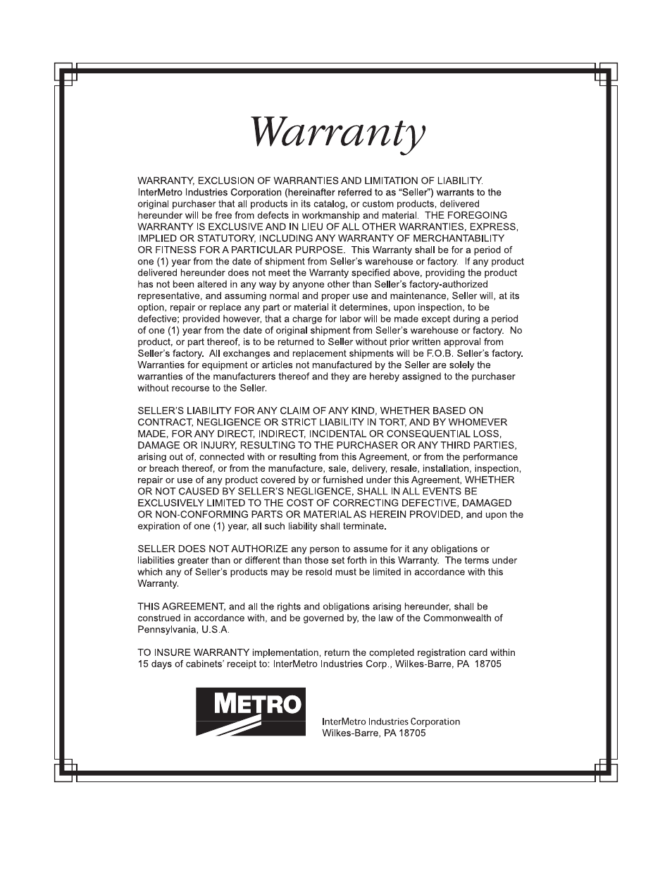 Metro R-Series Mobile Refrigerators User Manual | Page 14 / 16