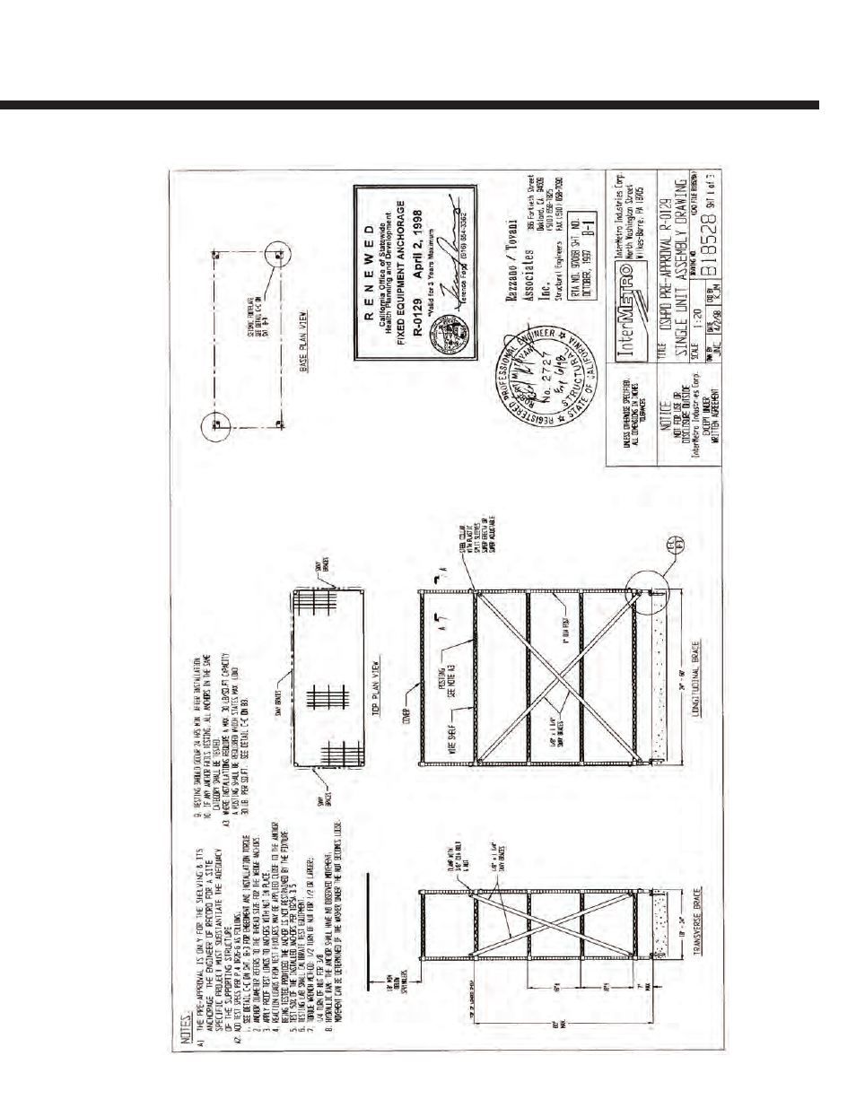 Metro Seismic Freestanding - Super Adjustable Super Erecta (SASE) and Super Erecta (SES) Shelving Units User Manual | Page 7 / 8