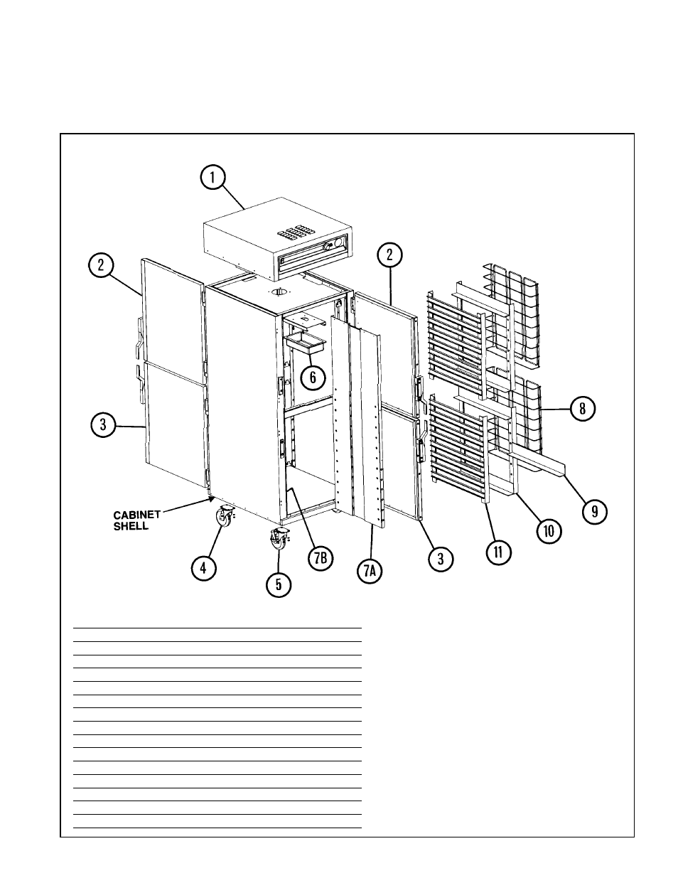 V. replacement parts and procedures | Metro C200 Insulated Heated Cabinet User Manual | Page 6 / 15