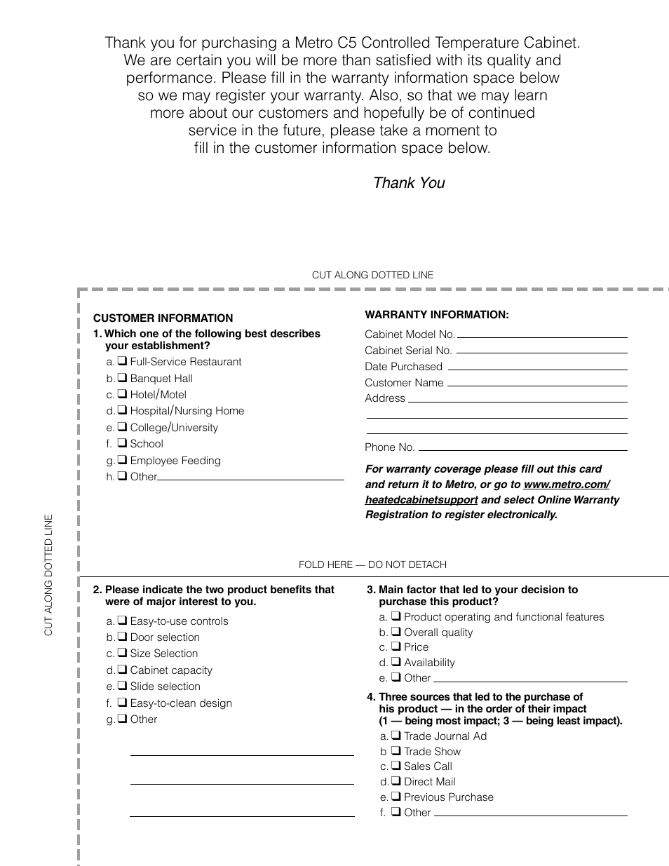Metro C5 3 Series Heated Cabinets User Manual | Page 29 / 32