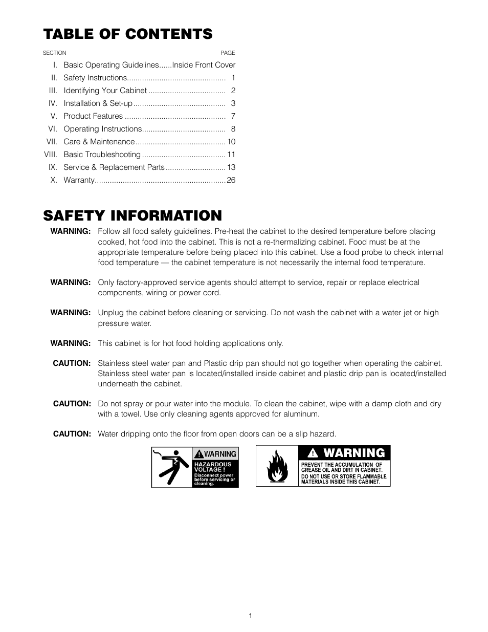 Metro C5 3 Series Heated Cabinets User Manual | Page 3 / 32