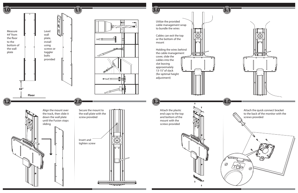 Metro MetroMount Slimline (WMF-SL02) User Manual | Page 2 / 2