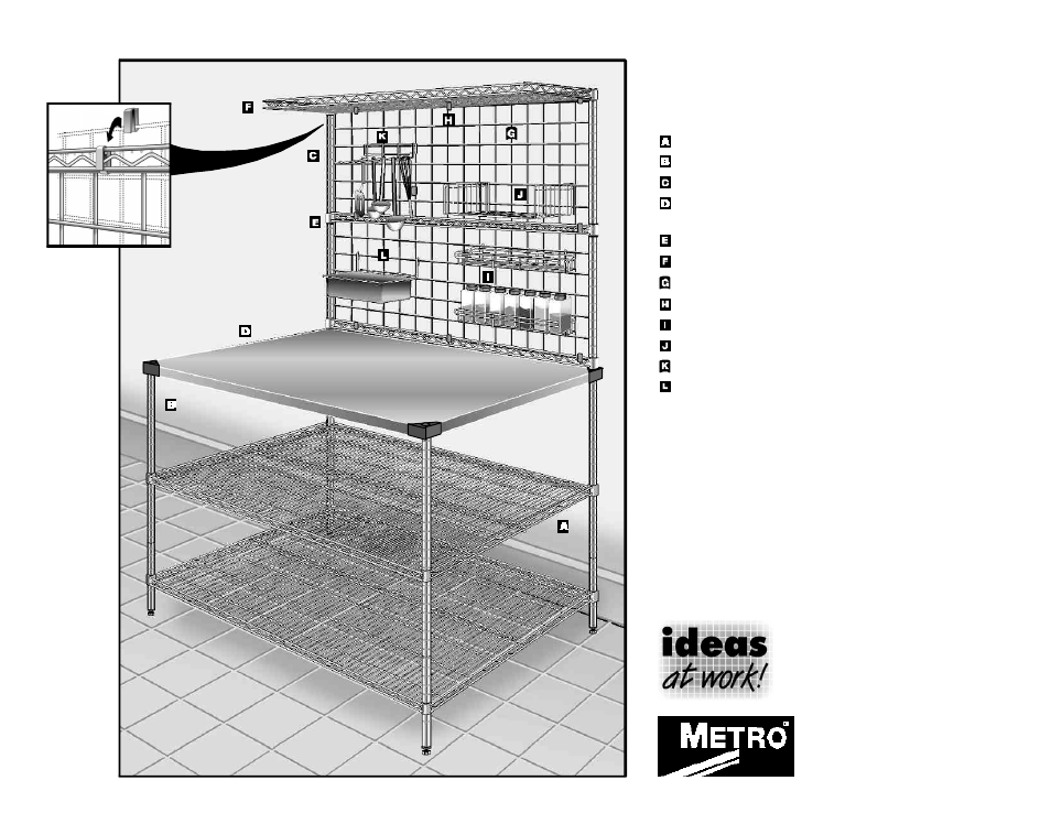 Metro Pizza Prep Station User Manual | 1 page