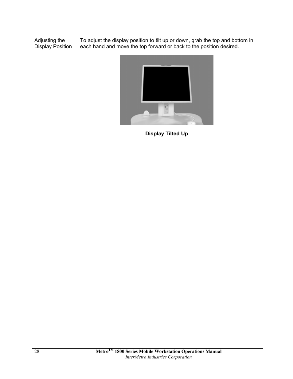 Metro 1800 Series Mobile Workstation User Manual | Page 28 / 40