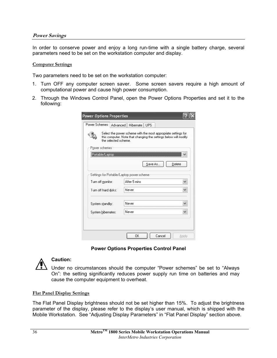 Metro 1800 Series Mobile Workstation User Manual | Page 36 / 40