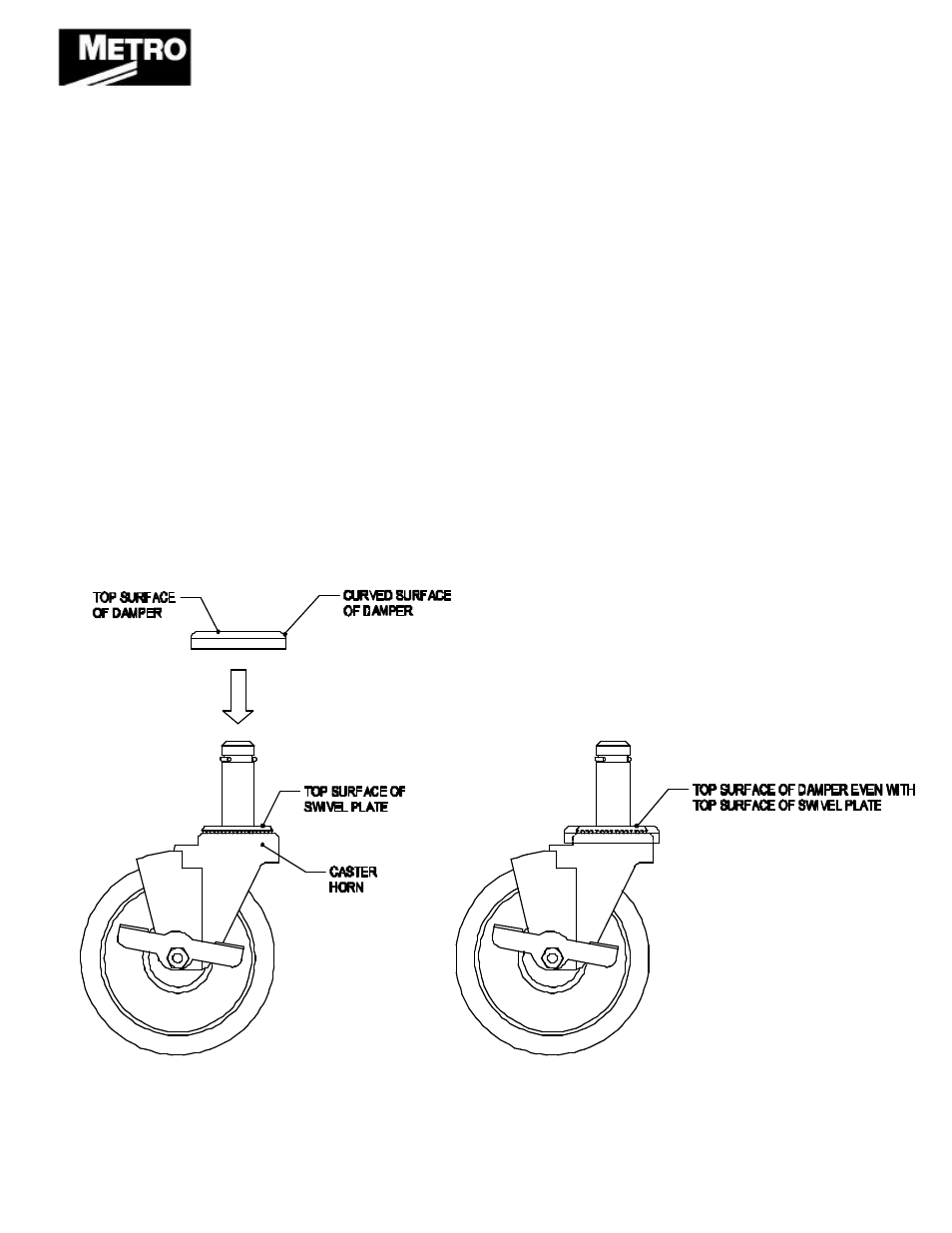 Metro Stem Caster Shimmey Damper User Manual | 1 page