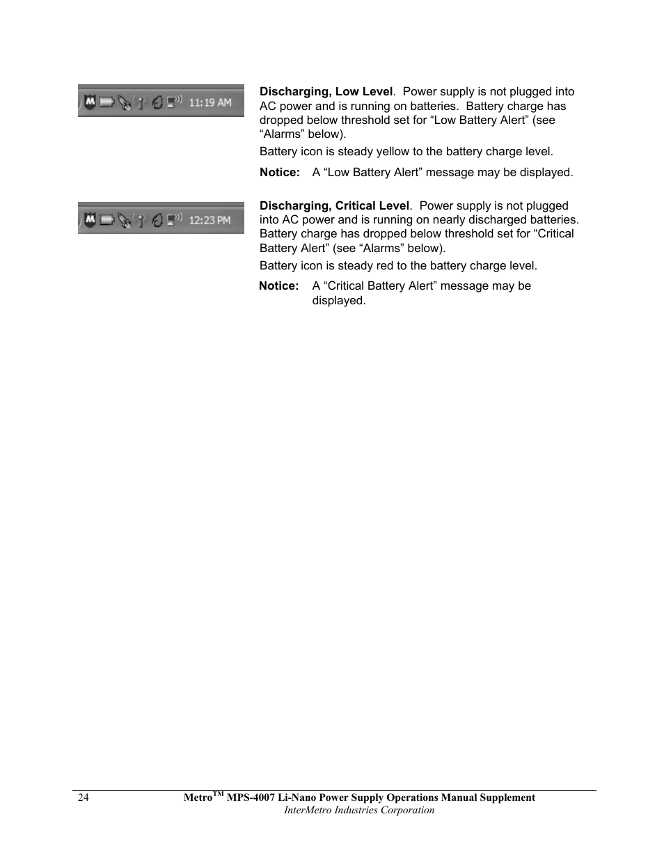 Metro Mobile Computing Workstations MPS-4007 Lithium Ion Nano-Phosphate Power Supply User Manual | Page 24 / 52