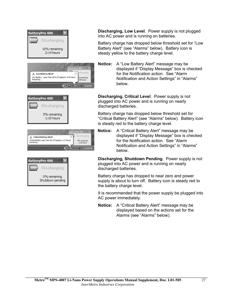 Metro Mobile Computing Workstations MPS-4007 Lithium Ion Nano-Phosphate Power Supply User Manual | Page 27 / 52