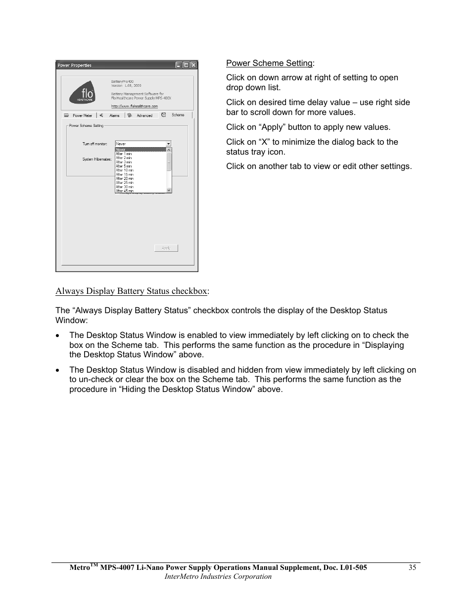 Metro Mobile Computing Workstations MPS-4007 Lithium Ion Nano-Phosphate Power Supply User Manual | Page 35 / 52