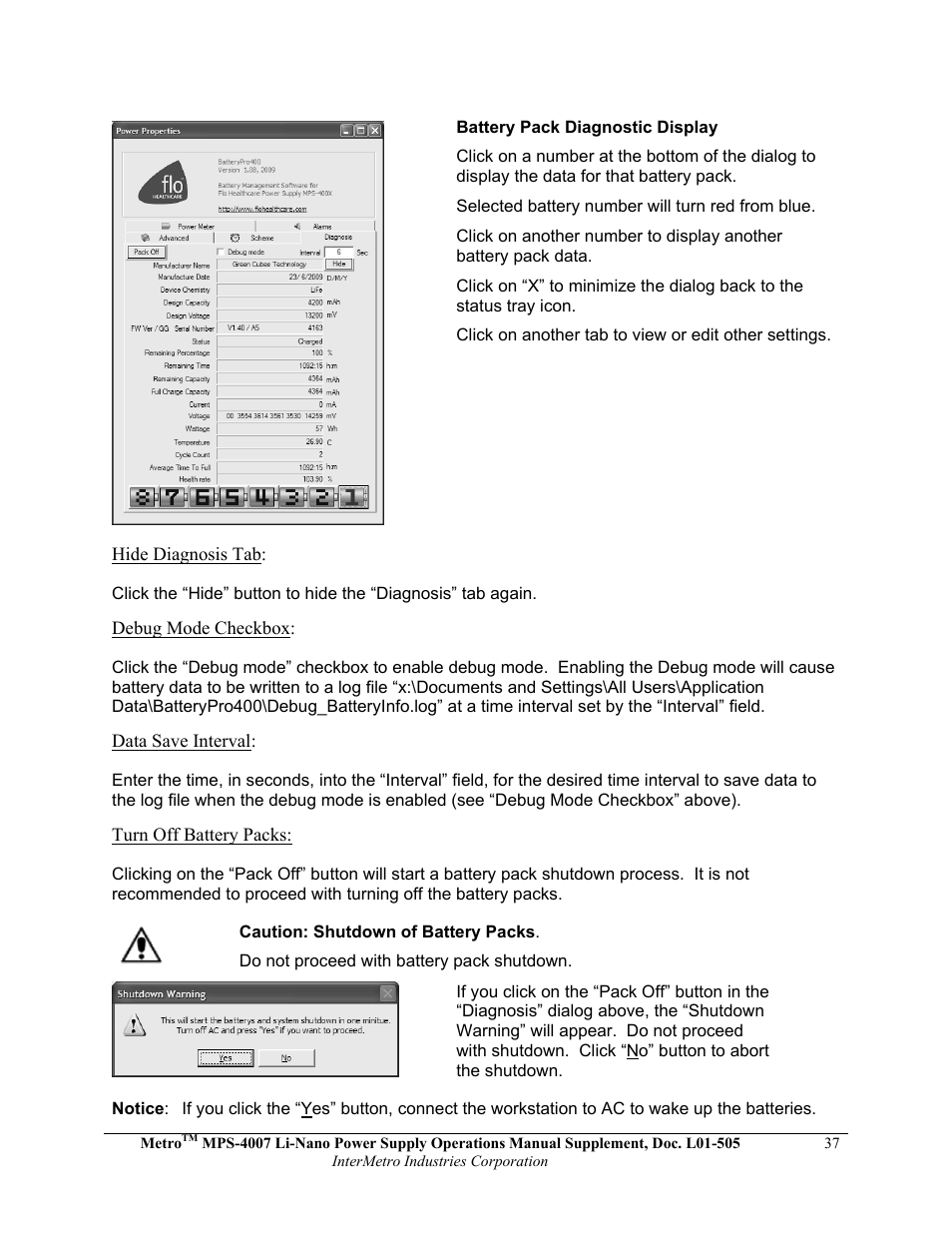 Metro Mobile Computing Workstations MPS-4007 Lithium Ion Nano-Phosphate Power Supply User Manual | Page 37 / 52