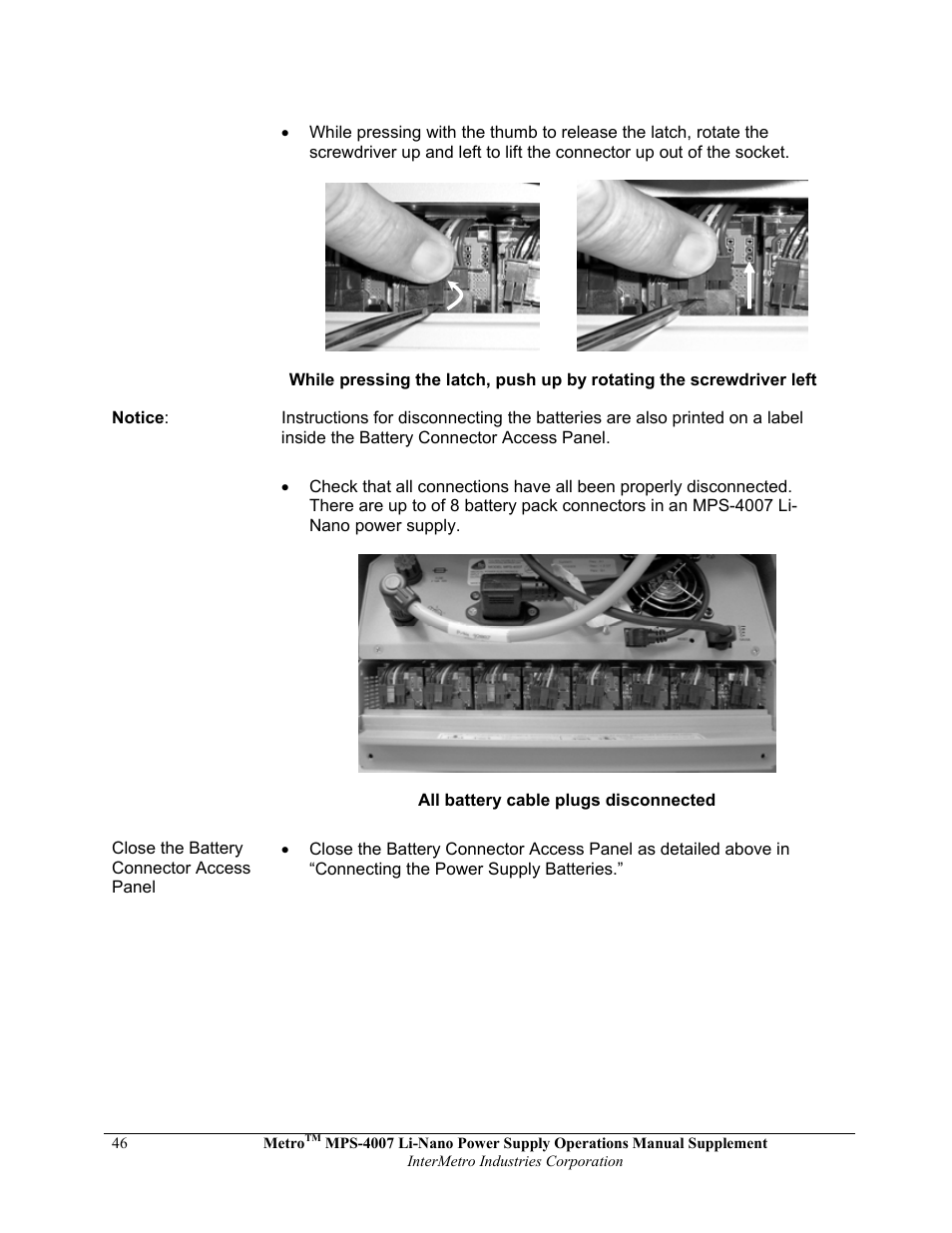 Metro Mobile Computing Workstations MPS-4007 Lithium Ion Nano-Phosphate Power Supply User Manual | Page 46 / 52