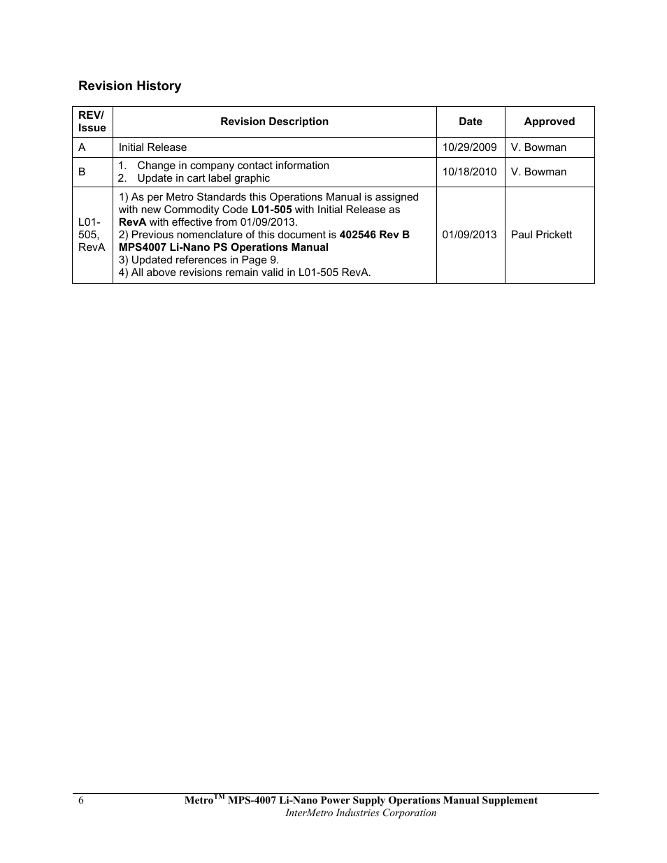 Metro Mobile Computing Workstations MPS-4007 Lithium Ion Nano-Phosphate Power Supply User Manual | Page 6 / 52