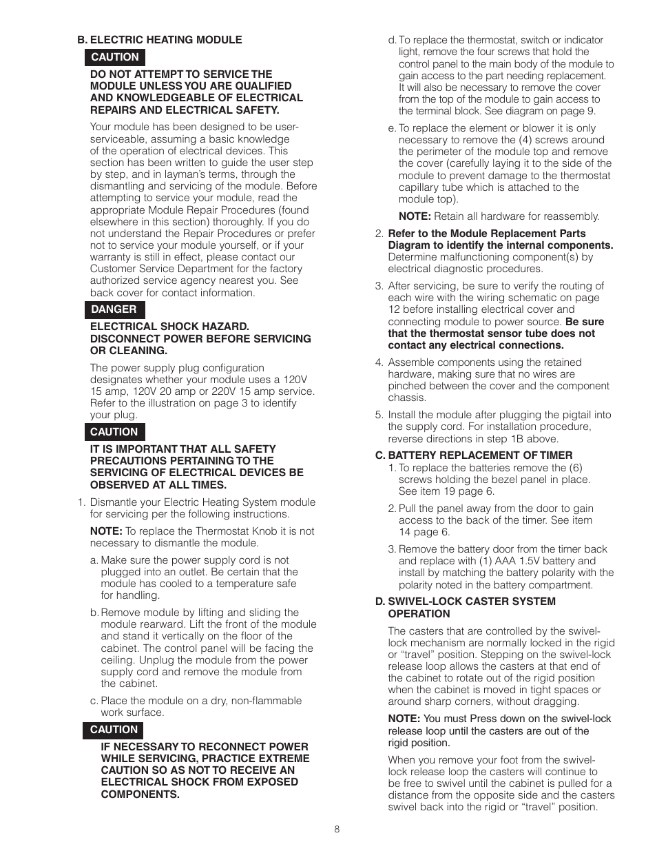 Metro MBQ Heated Banquet Cabinet User Manual | Page 9 / 16