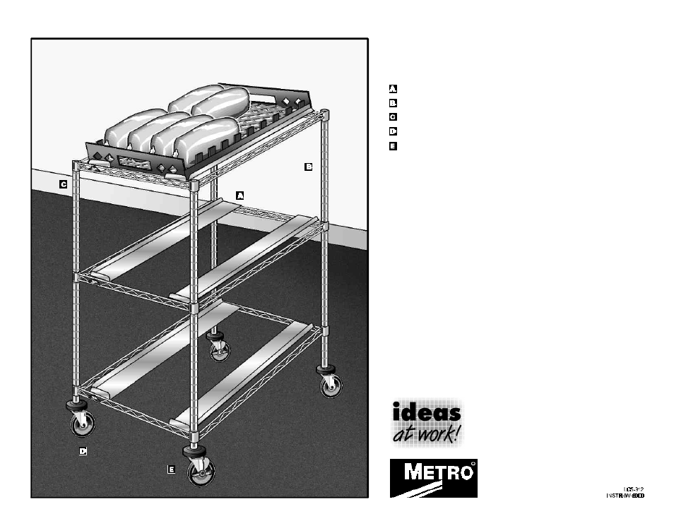 Metro Universal/Adjustable Bun Rack User Manual | 1 page
