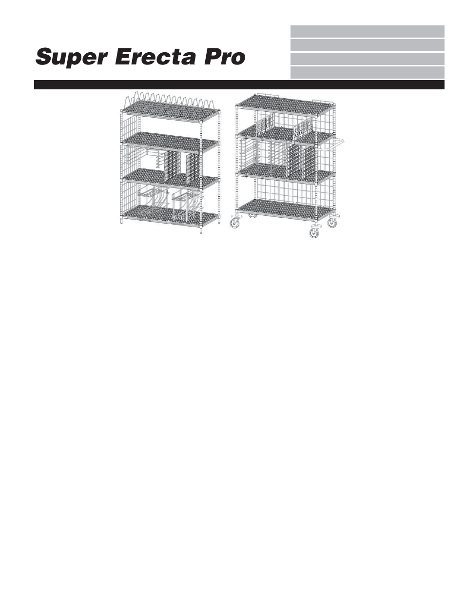 Metro Super Erecta Pro User Manual | 8 pages