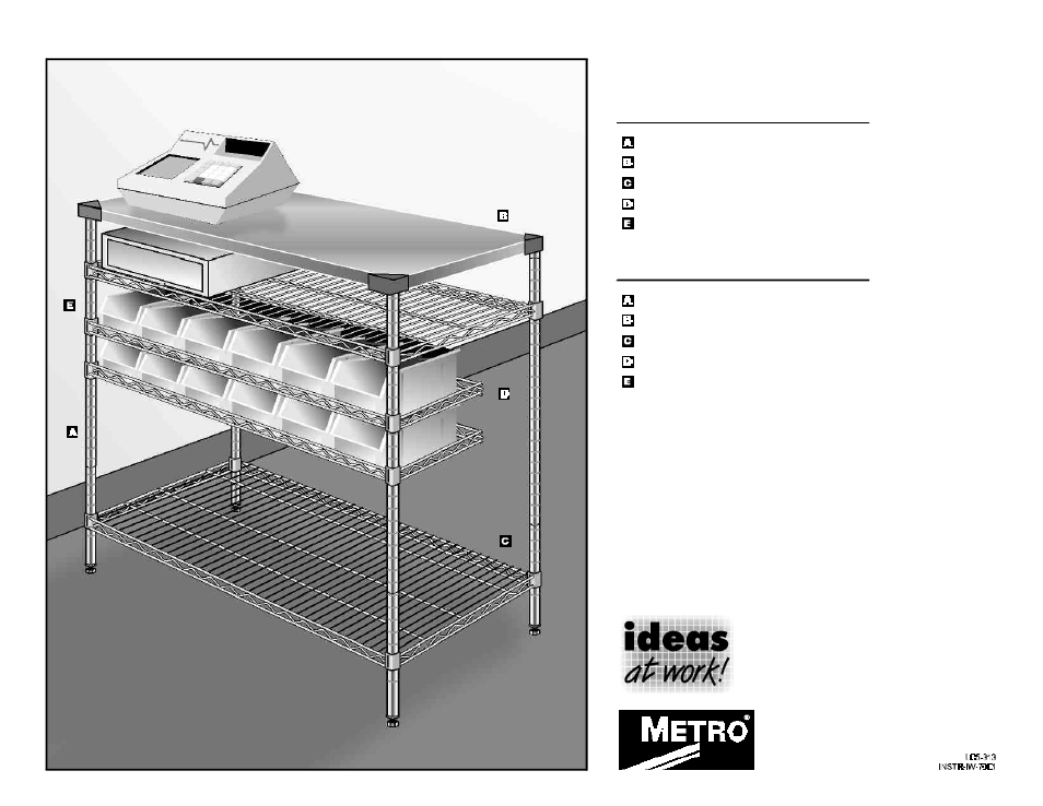 Metro Drive-Through Stand User Manual | 1 page