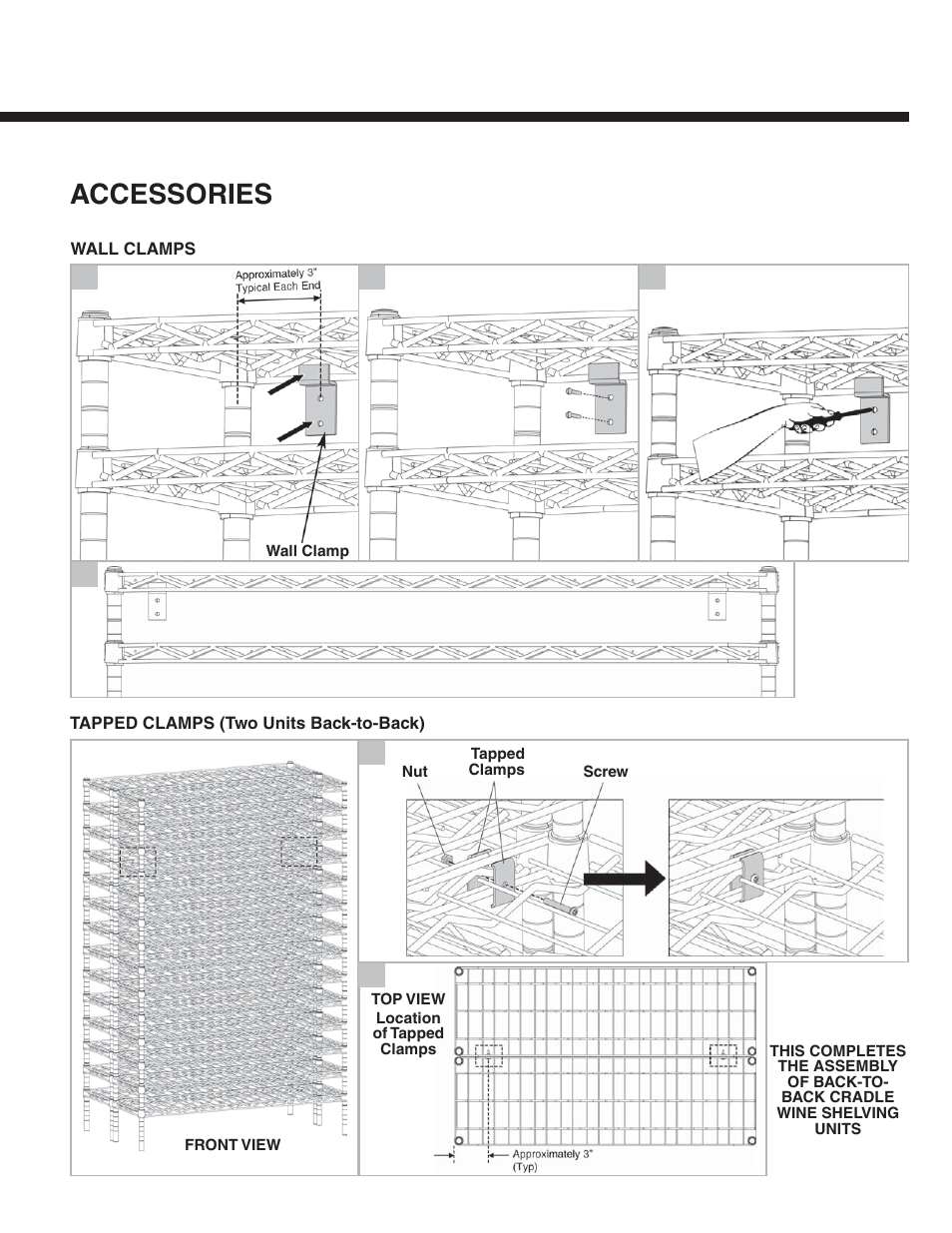 Accessories | Metro Super Erecta Cradle Wine Shelving unit User Manual | Page 3 / 4