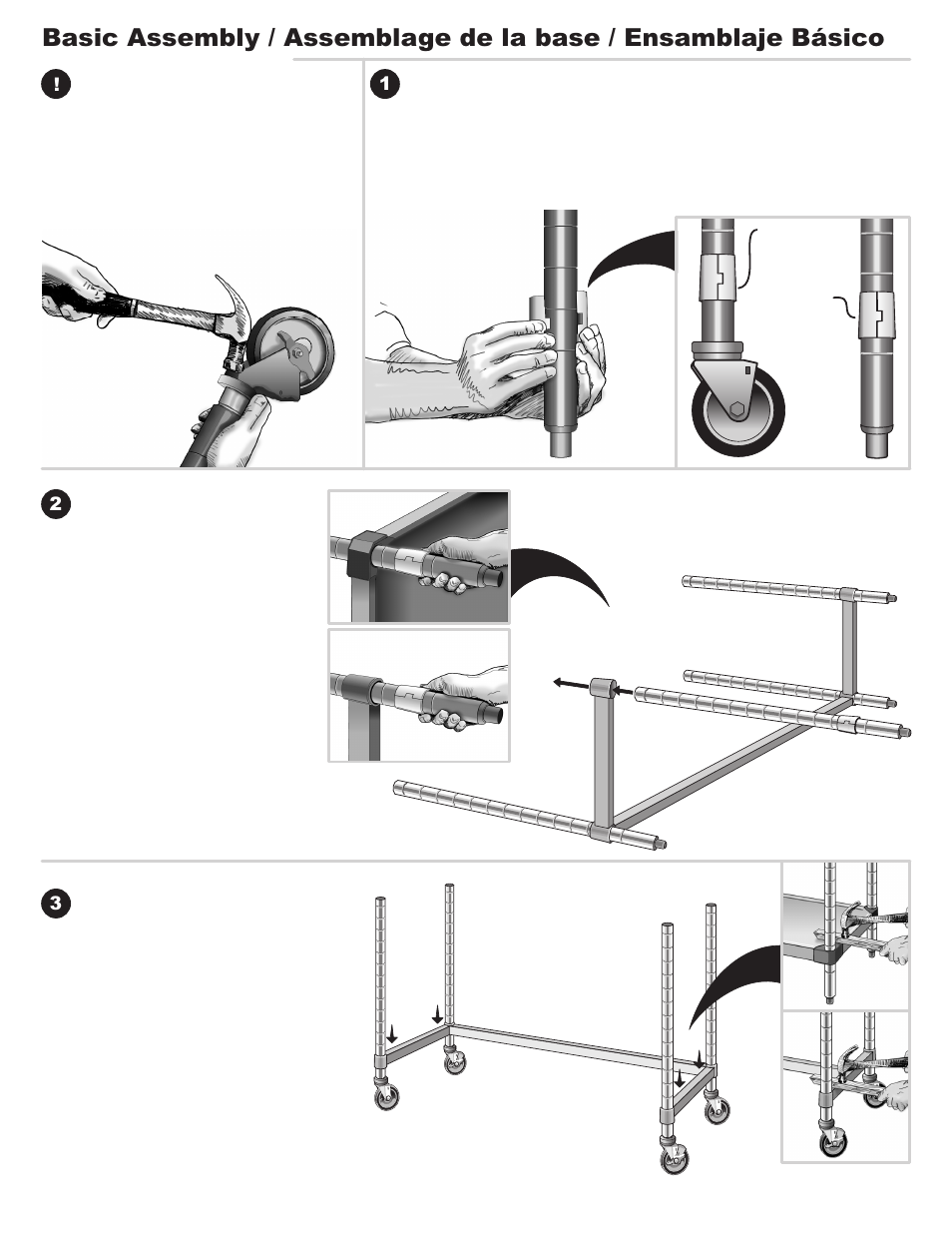 Metro Tables, HD Super, Clean/Work User Manual | Page 3 / 6