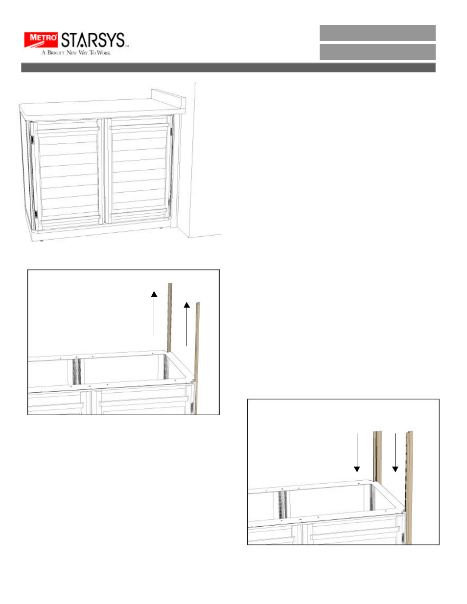 Metro Filler Kit - Side to Wall User Manual | 2 pages