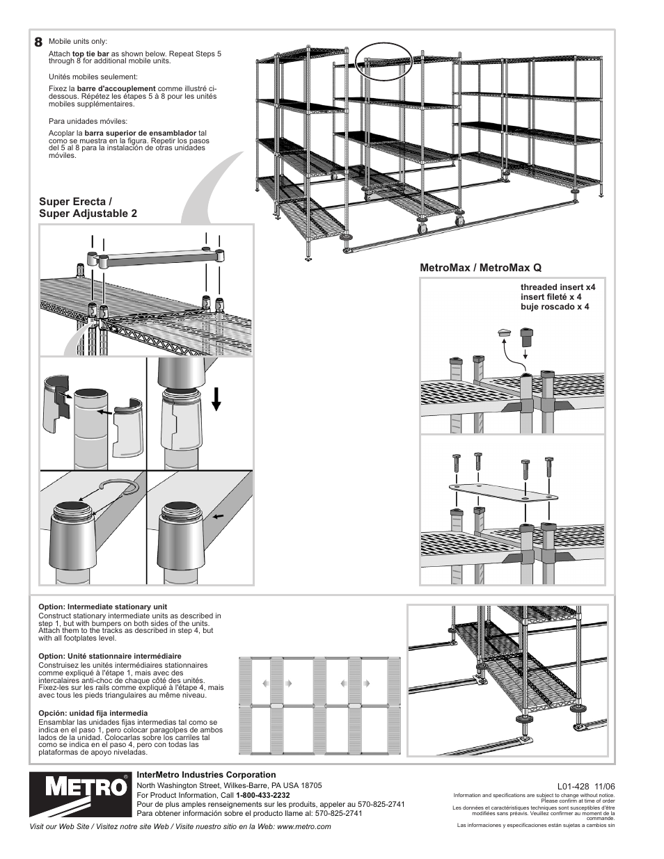 Metro QwikTRAK, Double Deep User Manual | Page 6 / 6