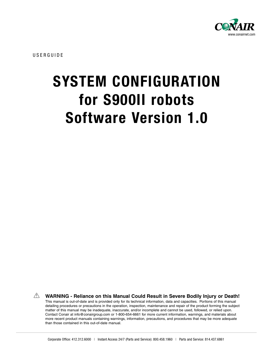 Conair S900II User Manual | 32 pages