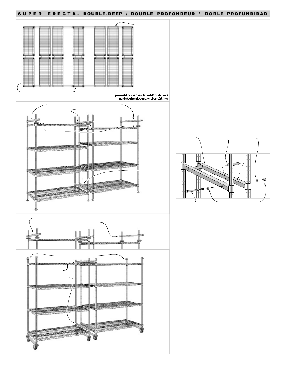 L01-390 4 | Metro Top Track Shelving System User Manual | Page 4 / 6