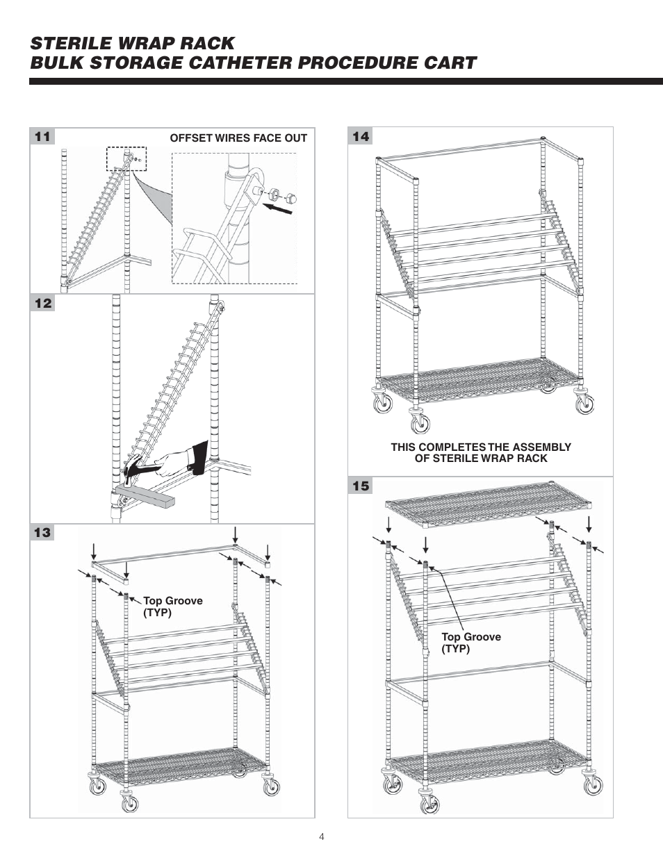 Metro Sterile Wrap Rack User Manual | Page 4 / 12