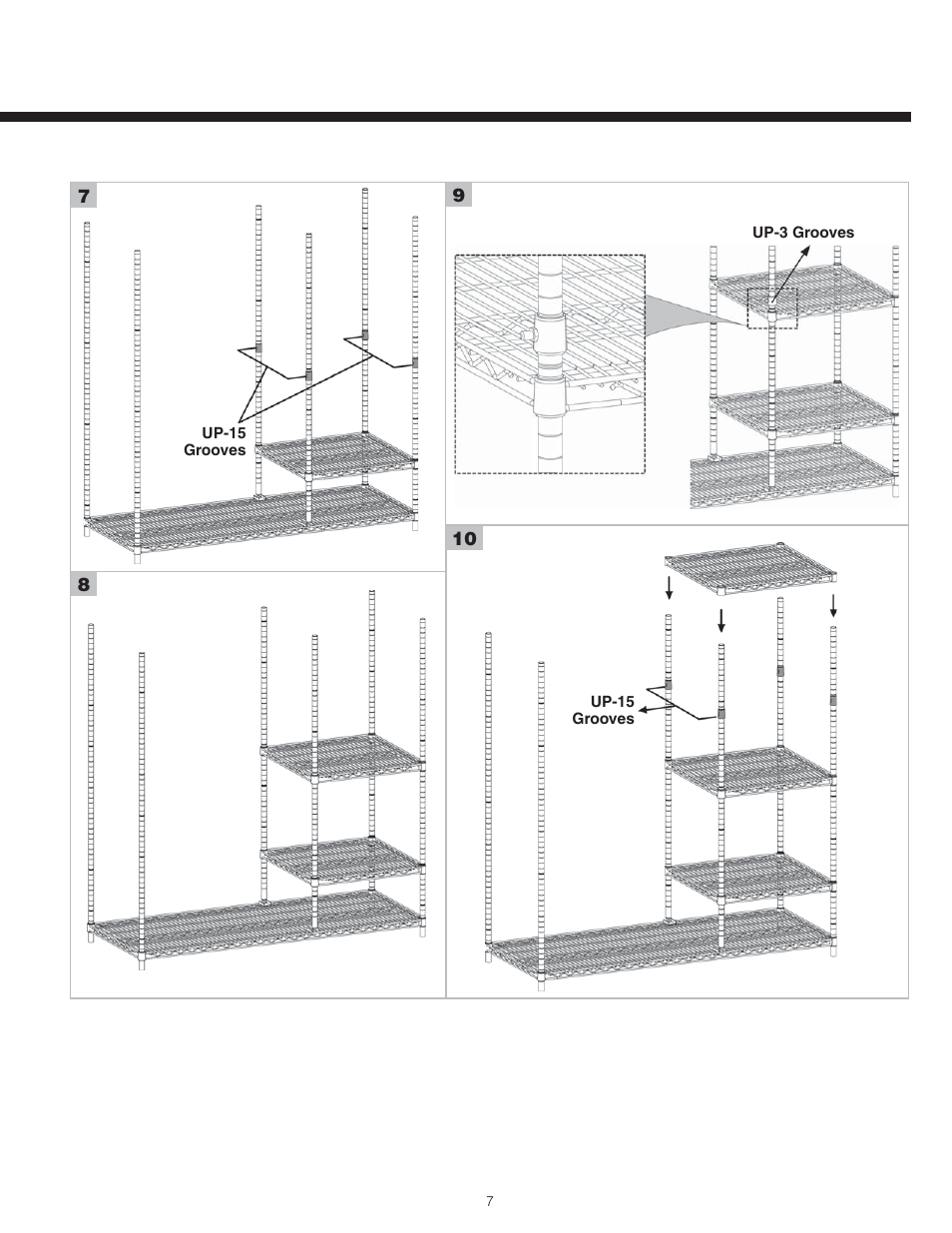 Metro Sterile Wrap Rack User Manual | Page 7 / 12