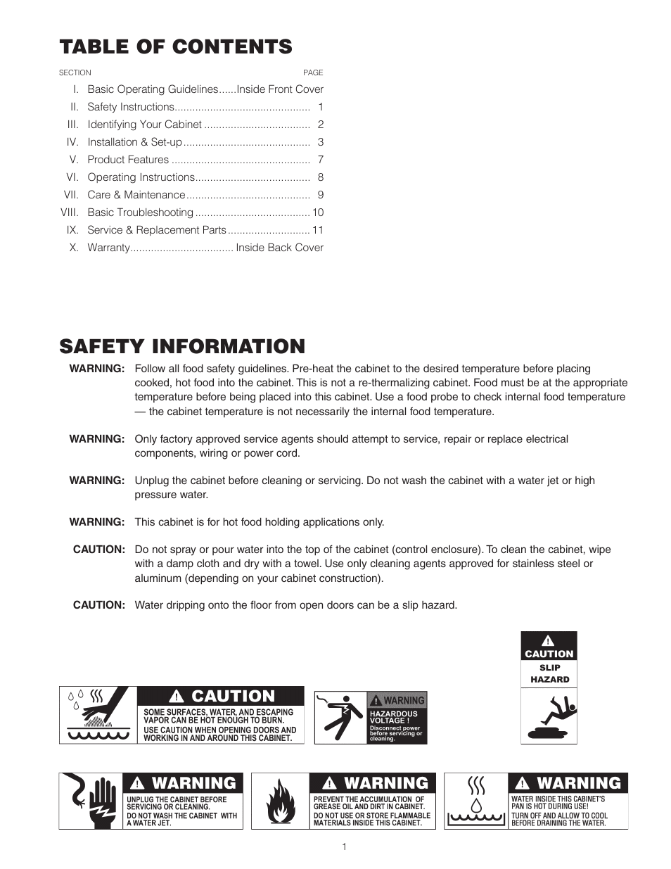 Metro С5 8 Series Controlled Temperature Heated Holding Cabinets User Manual | Page 3 / 20