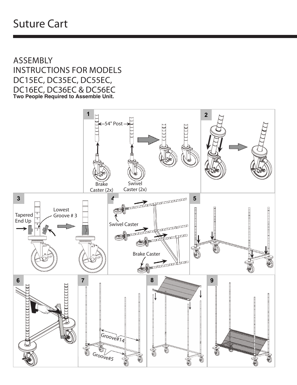 Suture cart | Metro Suture Cart User Manual | Page 2 / 4