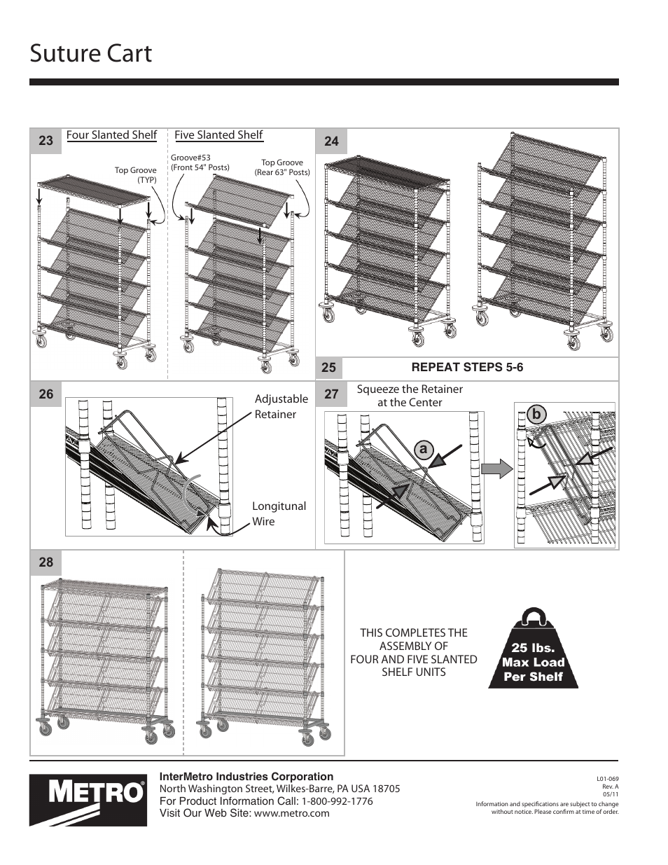 Suture cart | Metro Suture Cart User Manual | Page 4 / 4