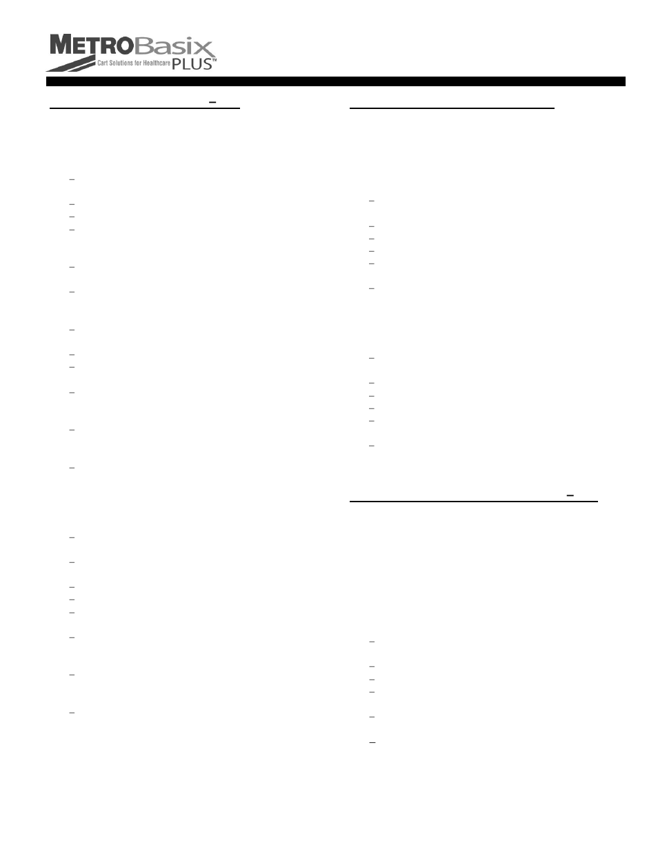 Metro Basix Plus Electronic Locking User Manual | Page 2 / 4